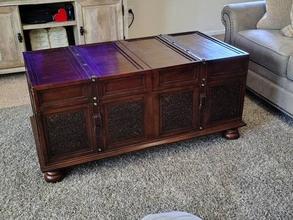 Signature Designs by Ashley McKenna Dark Brown Storage Cocktail Table