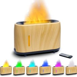 1

Romanplux Flame Diffuser Humidifier 7 Flame Colors,Essential Oil Aroma Therapy Diffuser with Waterless Auto-Off Protection,Fire Air Diffuser for Ho