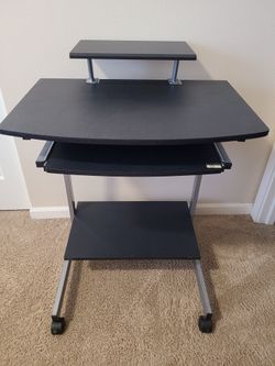 Techni Mobili Compact Computer Cart with Multiple Storage without Media Rack