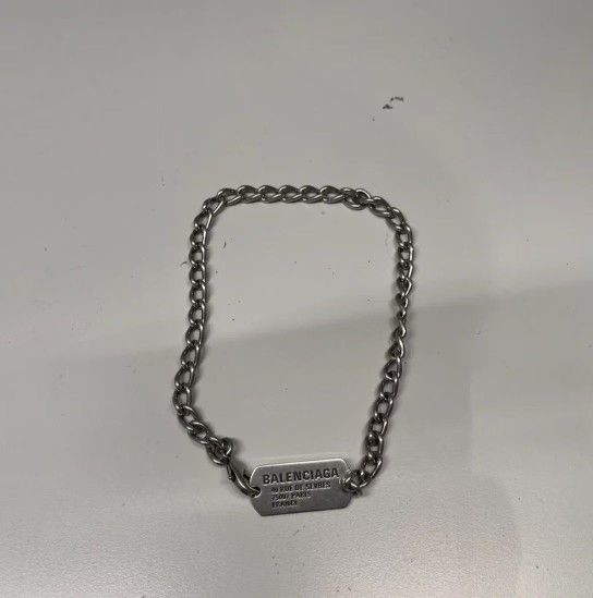 Alphabet chain design brass bracelet men silver
