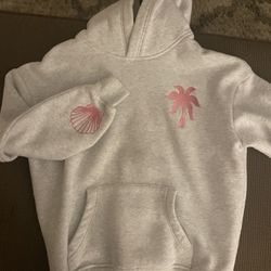 Grey hibiscus Pink Palm Puff