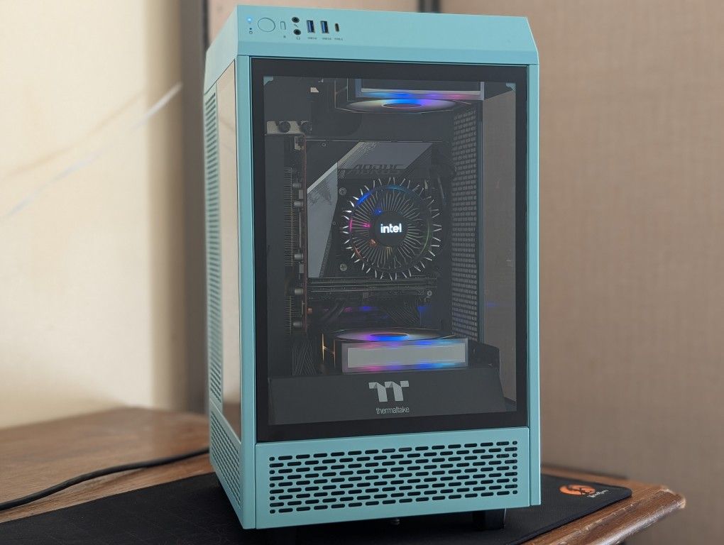 Intel Core i5 12400 + AMD Radeon RX 5700 XT ITX RGB Gaming Desktop PC Computer