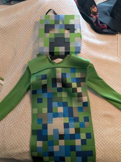 Childs Minecraft Creeper Costume
