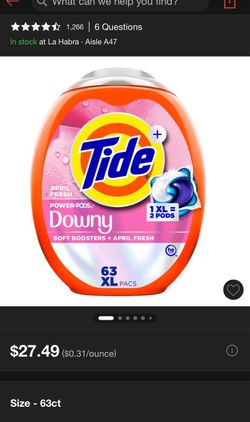 Tide Downy Pods