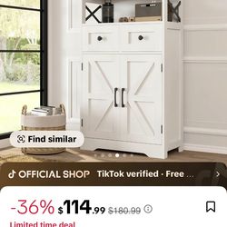 Farmhouse white storage