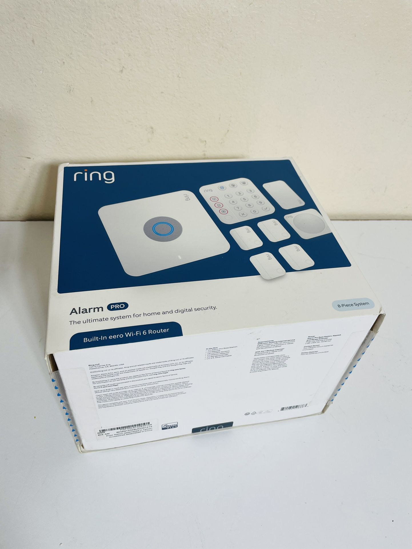 Ring Alarm Pro Wireless Security System, 8 Piece Kit with Built-In Wifi Router (2nd Gen)