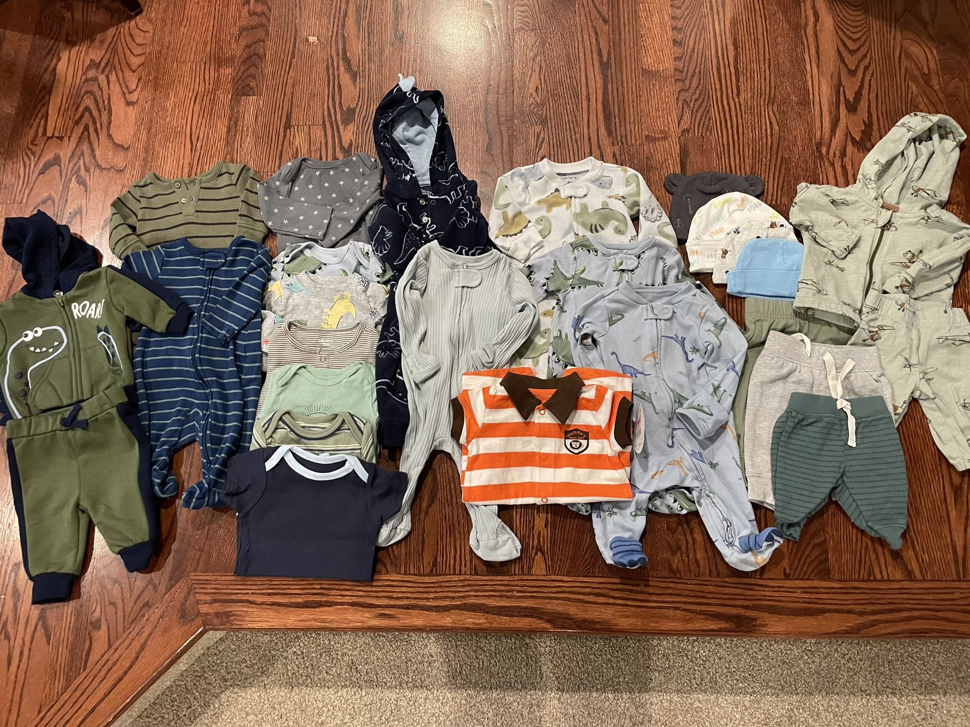 Baby Boys Size 0-3 Month Clothing Lot