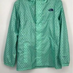 The North Face Polka Dot Blue Hyvent Jacket Coat Women S or Girls XL