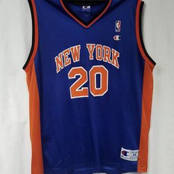Vintage NBA Champion Allan Houston New York Knicks Basketball Jersey L 44