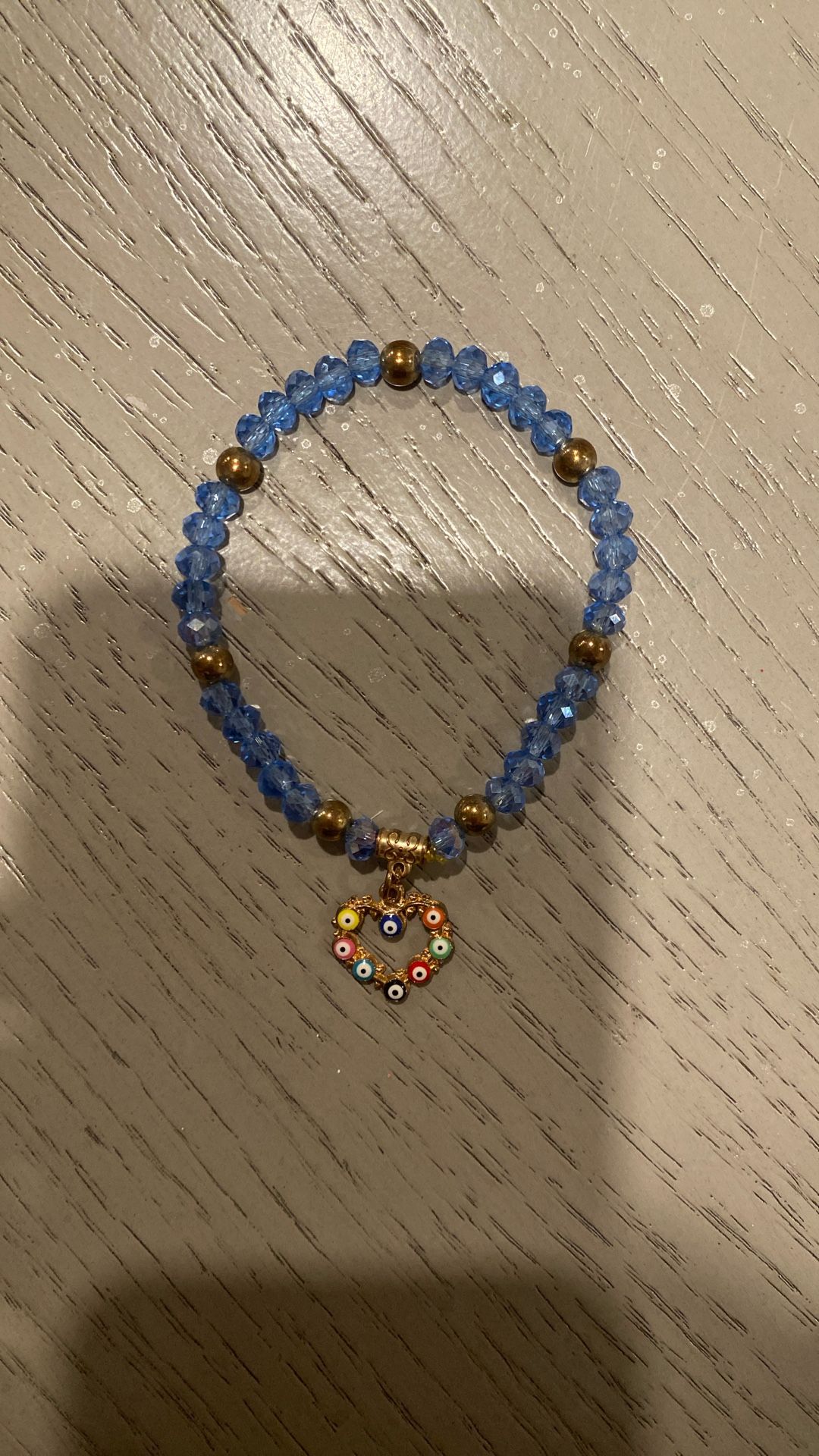 Evil Eyes Heart Charm Bracelet For Girls “Cash Only”