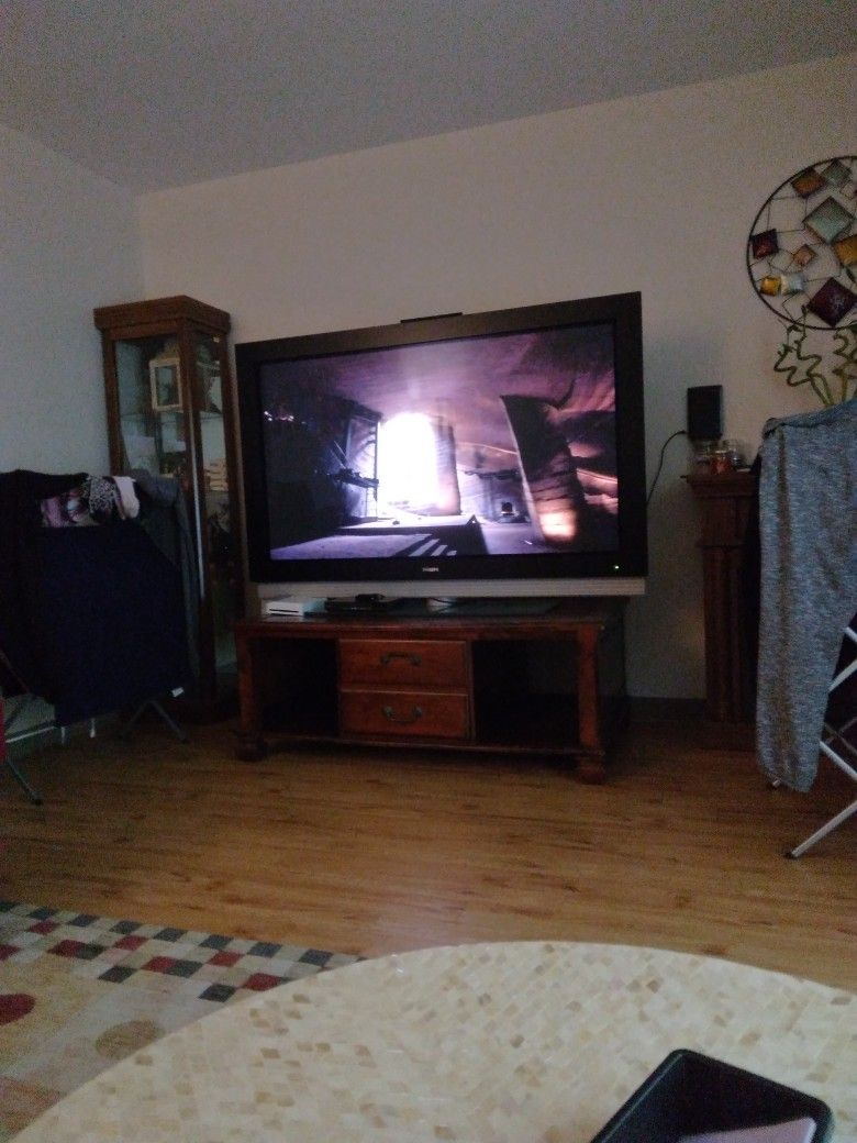 60/65" Phillips TV With Stand