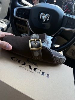 Coach brown loafers