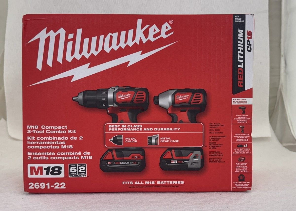 NEW Milwaukee Drill + Impact Driver Kit