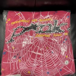 Sp5der Hoodie, Pink, With Bag, Best Offer