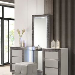 VANITY W/ STOOL     |     FM7251GY-V-SET