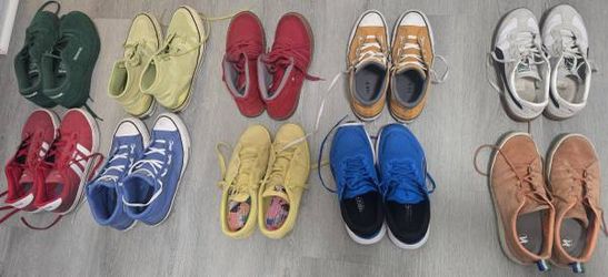 Lot of 10 Pairs of Men's Sneakers, Size 11