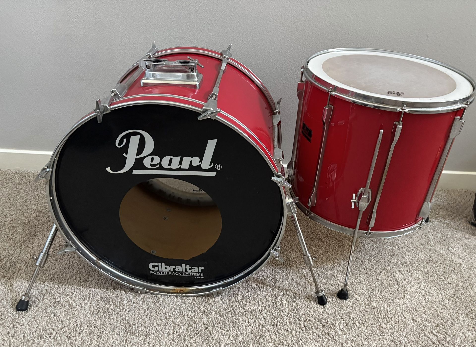 Pearl Export Series Drums Tom And Bass Drum Only