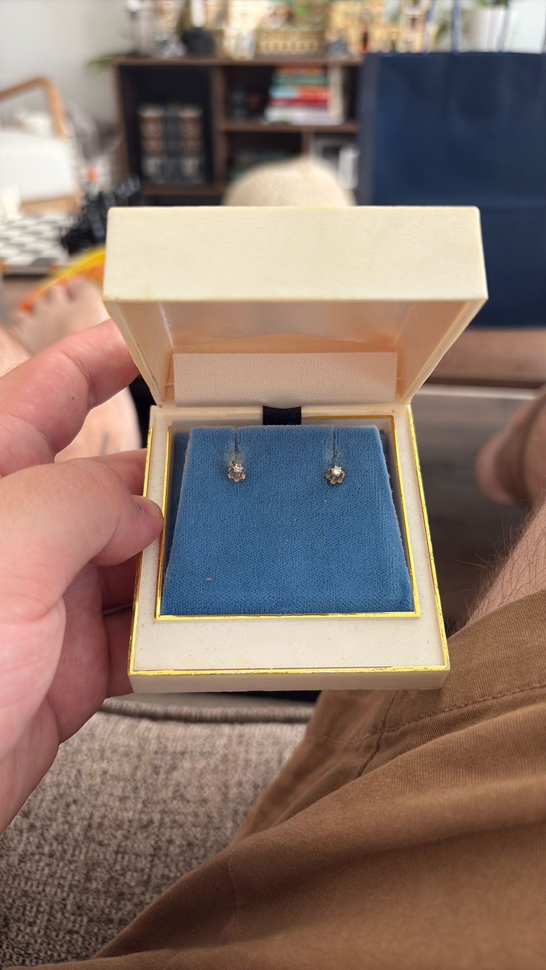Small Diamond Earrings