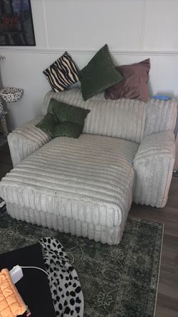 2 large Ashley furniture automatic sofas (lounge sofa & 4 seater reclining sofa)