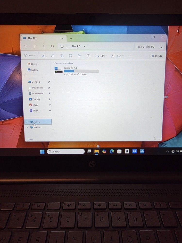 Hp Laptop I3, 128gb, 4gb Ram