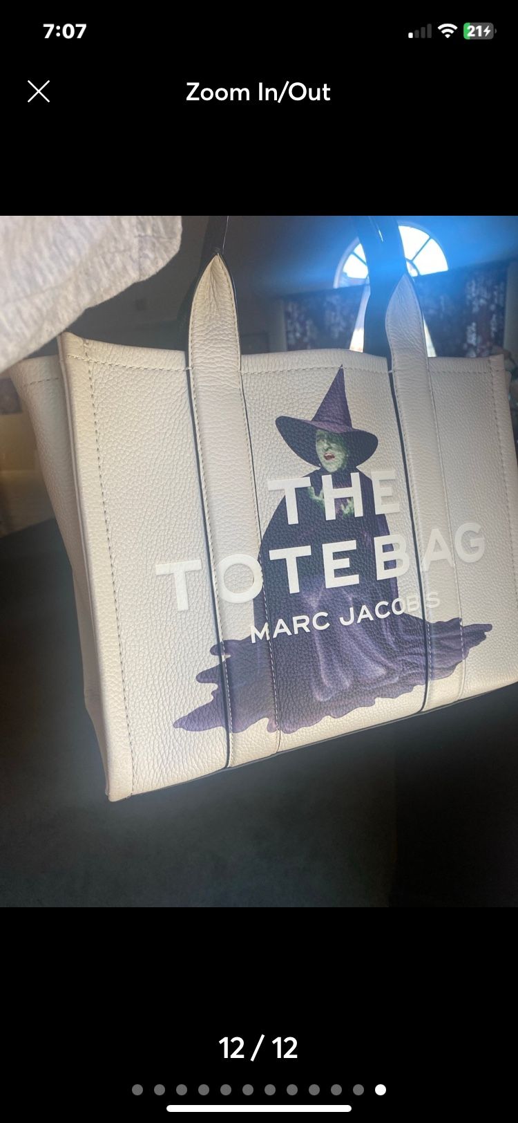 Marc Jacobs WICKED Witch Wizard Of Oz All Leather Tote Bag Purse 