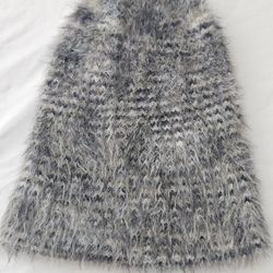 Women’s Gray Winter Beanie – Cozy Knit – One Size