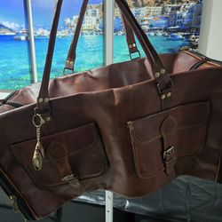 Brand New Leather Duffle Bag