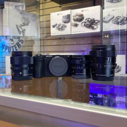 Sony a6700 Prime Lens Bundle W/ Sigma 65mm F2.0,  90mm F2.8, And 24mm F3.5