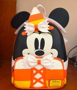 Loungefly Disney Minnie Candy Corn Mini Backpack