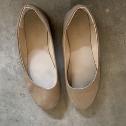 Tan slip ons