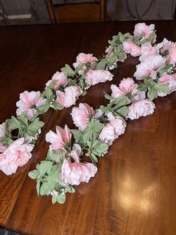6’ Pink Peony Floral Garland