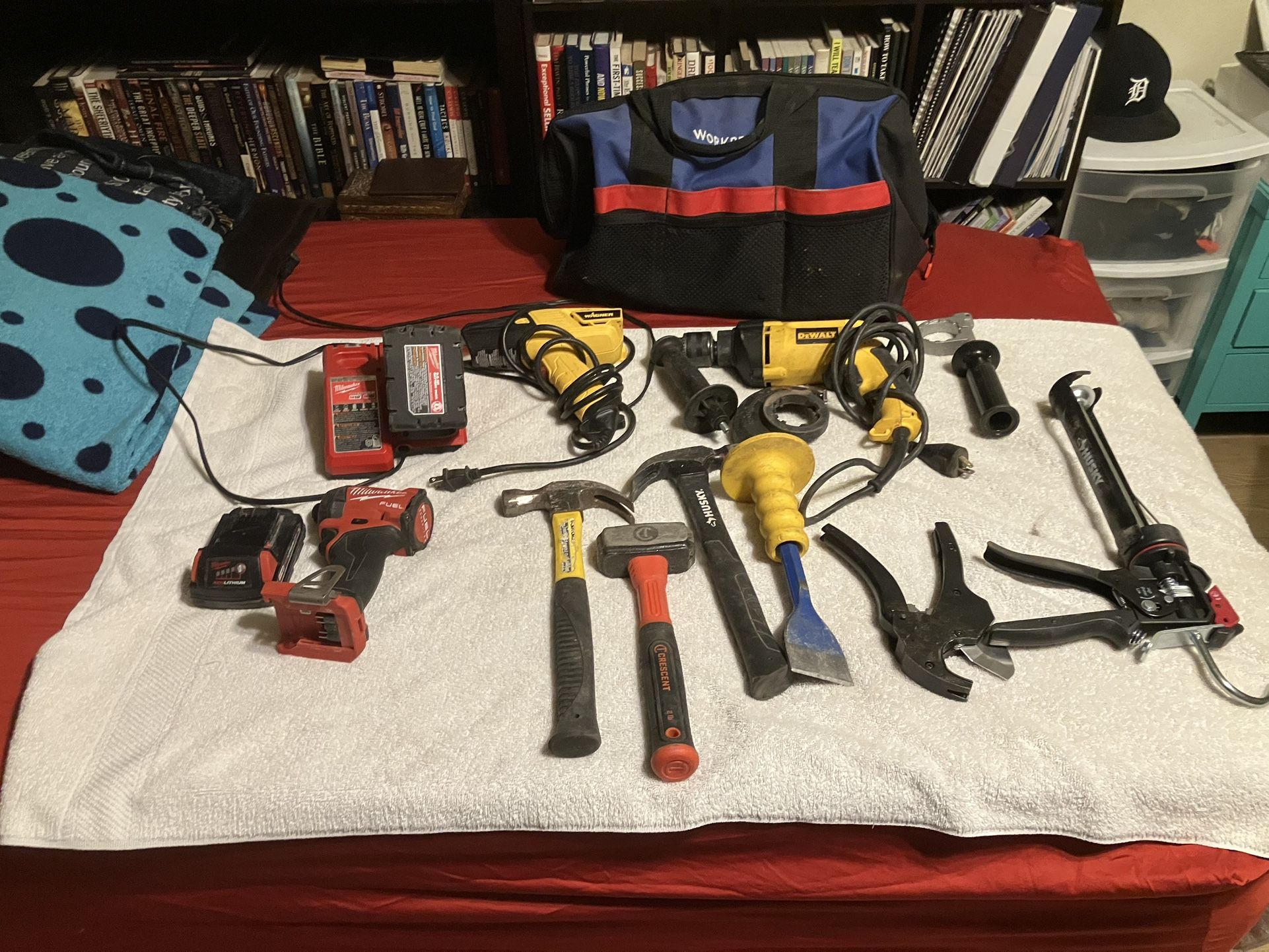 Bag Of Power Tools And Misc Tools