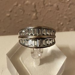 Aquamarine Ring 925 Sz 8