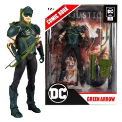 McFarlane DC GREEN ARROW W / Injustice 2 Comic Page Punchers 7" Action Figure