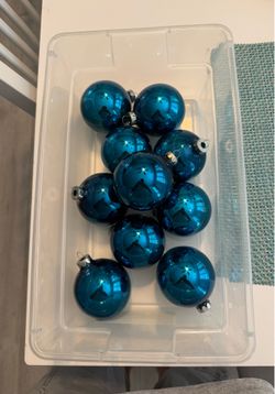 10 Blue Ornaments