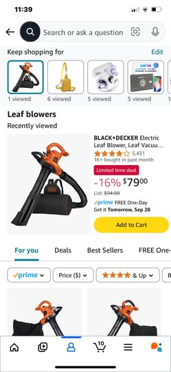 Black And Decker Leaf Blower vacuum