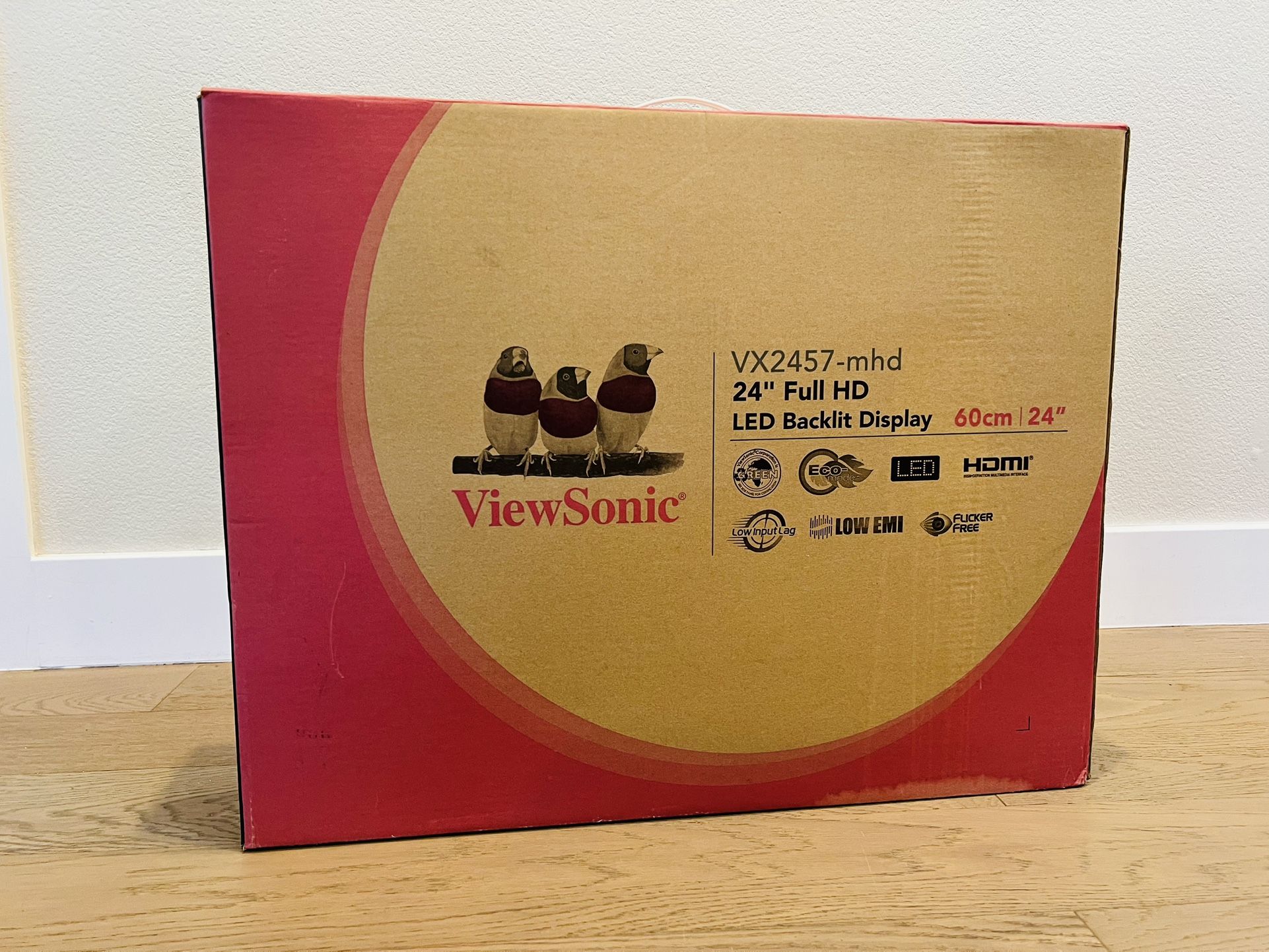 ViewSonic VX2457-mhd - 24" 1080p 75Hz 2ms FreeSync Monitor with HDMI, DP, VGA