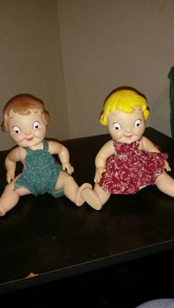 Original Campbell soup dolls. Ive had these over 45 years