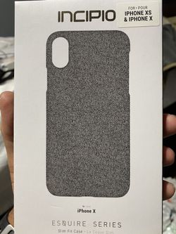 Incipio Iphone x or xs fabric case slim