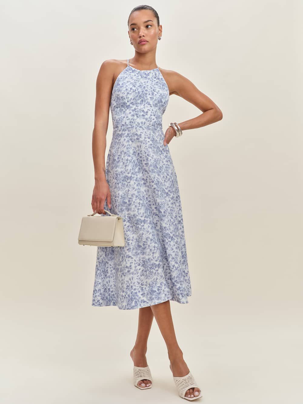 Reformation Yuliy Linen Dress In Chloe, New without tags, never worn.