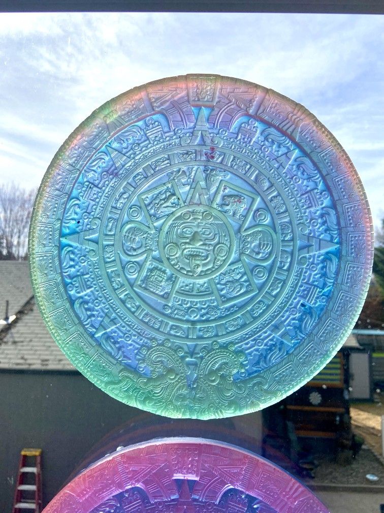 Aztec Calendar | Window Display | Translucent | Luminescent