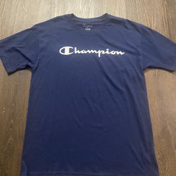 Men’s Navy Blue Champion T Shirt Size Medium #11