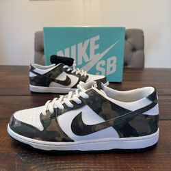 Nike SB Dunk Low Camo Legion Green Shoes