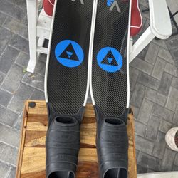 Alchemy V3 Carbon with Cetma S-wing foot pockets (sz 45-46)