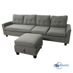Gray Couch Sofa **FREE DELIVERY**