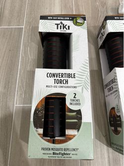 8 Tiki torches and fuel