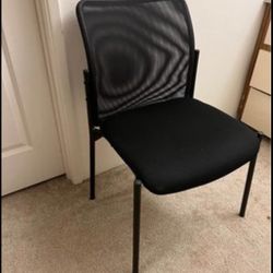 Mesh Back Armless Guest Chair