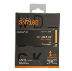 New In Box Sandisk SN7100 WD Black 1TB SSD NVM3 newest version fast storage and gaming drive!