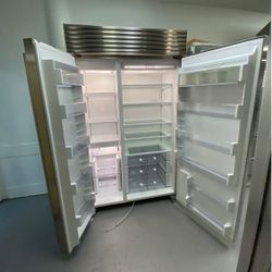 Sub-Zero 48” Built-In Side-by-Side Refrigerator – Professional Grade! Model: BI-48S/S/TH | Made in USA | Year: 2013 Original Price: Over $10,000+