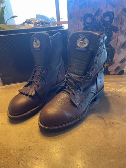 Georgia Boots comfort core brown leather 🔥 mens sz  10 / 10.5 Includes 2  tassels